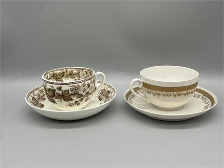 Two (2) Cups and Saucers - Lot 2