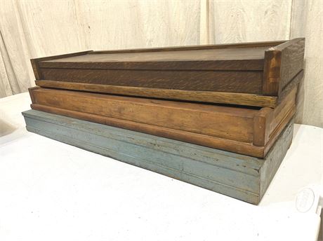 Antique Barrister Bookcase Tops