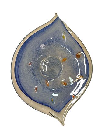 Millefiori Art Glass Serving Bowl