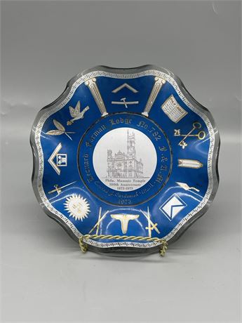 Masonic Ruffled Bowl