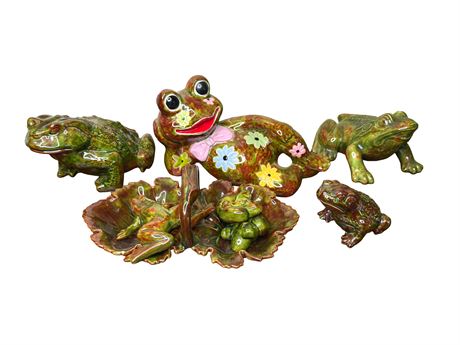 Ceramic Frog Figurines