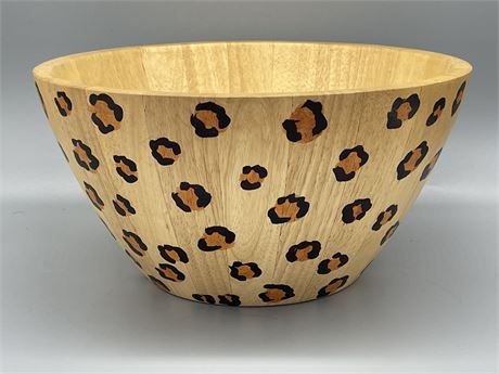 Clay Art Leopard Bowl