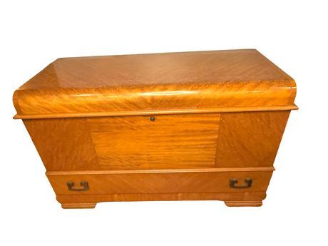 Lane Waterfall Art Deco Cedar Chest w/ Drawer