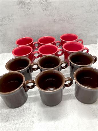 Vintage Fiestaware Coffee Mugs