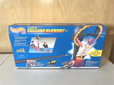 NIB Vintage Hot Wheels Volcano Blowout Set