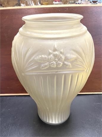 Art Nouveau Matte Glass Vase