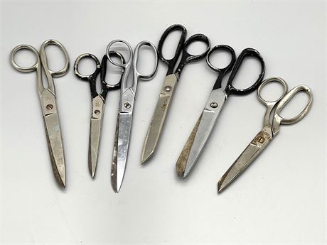Six (6) Pairs of Scissors