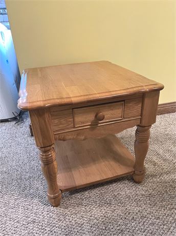 Solid Wood End Table