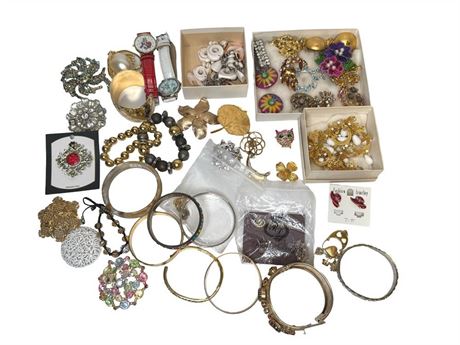 Vintage Bracelets and Brooches