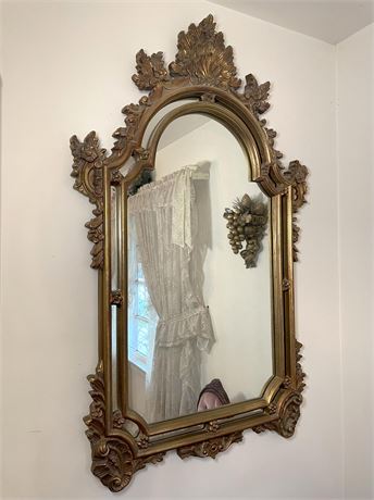 Carolina Mirror Co. Gold Gilt Baroque Mirror