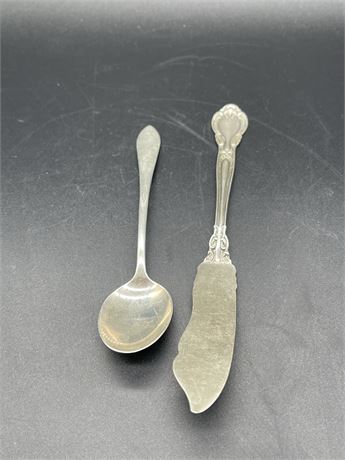 Sterling Silver Spoon and Butter Knife