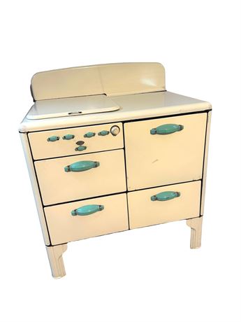 Vintage Enamel Kitchen Range (stove top working)
