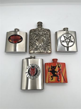 Halloween Metal Flasks