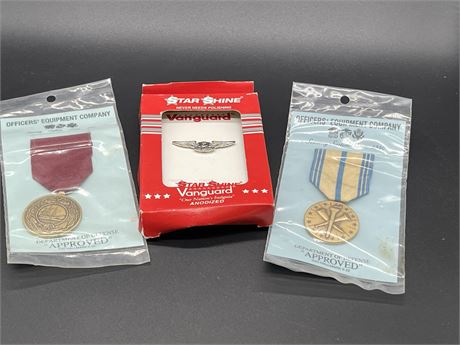 Three (3) US Military Medals