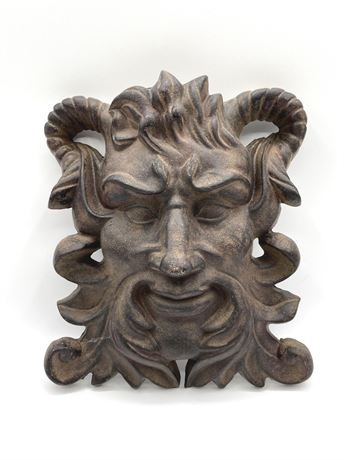 Metal Iron Bacchus Face