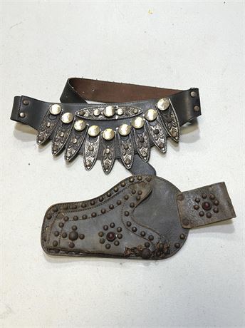 Toy Leather Holster and Belt