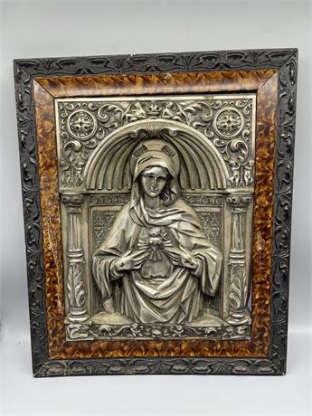 Metal Relief Virgin Mary