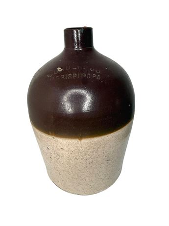 Antique Two-Tone Cowden & Company Stoneware Jug