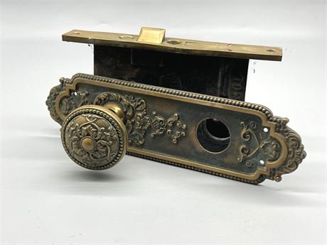 Antique Brass Lock Set