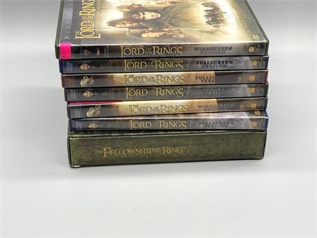 Lord of the Rings DVDs