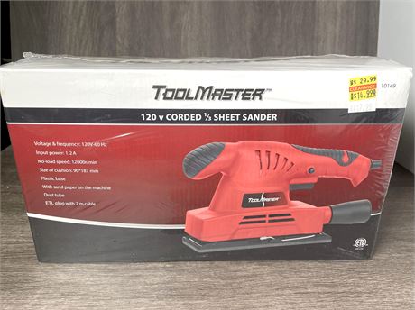 ToolMaster 120v Corded 1/2 Sheet Sander