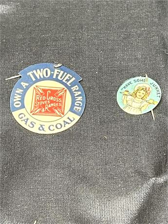 Early Advertising Pins