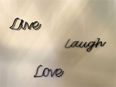 Live, Love, Laugh Wall Decor