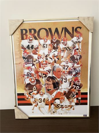1987 Cleveland Browns Poster