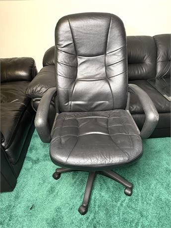 Black Leather Office Chair