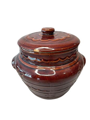 Marcrest Stoneware Covered Bean Pot