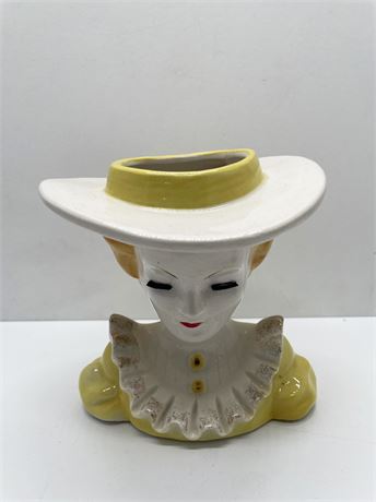 Thames Yellow Head Vase