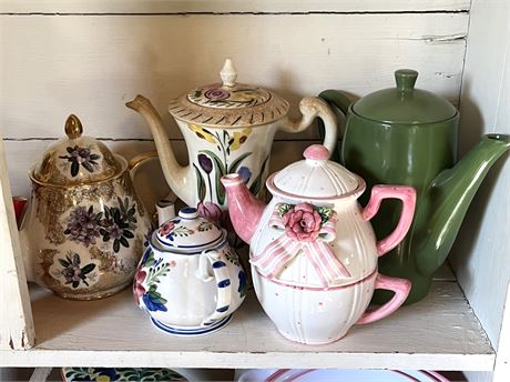 Vintage Teapot Lot