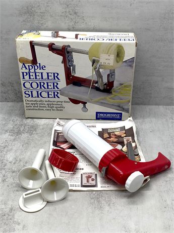 Apple Peeler Corer Slicer and Cookie Press