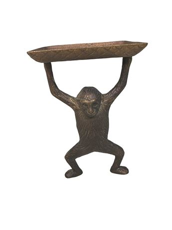 Vintage Brass Monkey Soap or Business Card Holder