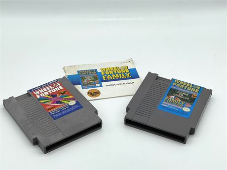 Wheel Of Fortune Nintendo NES Games