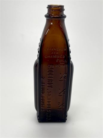 Godefroy 1930s Amber Medicine Bottle