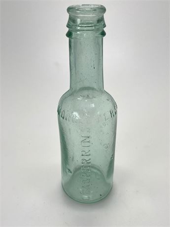 1920s Lea & Perrins Worcestershire Sauce Glass Bottle