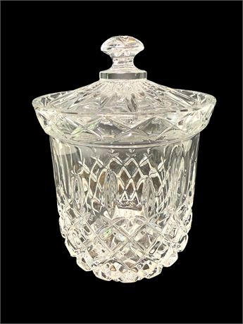 Gorham King Edward Crystal Biscuit Jar