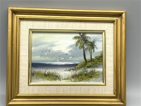 Beach Scene Oil Painting