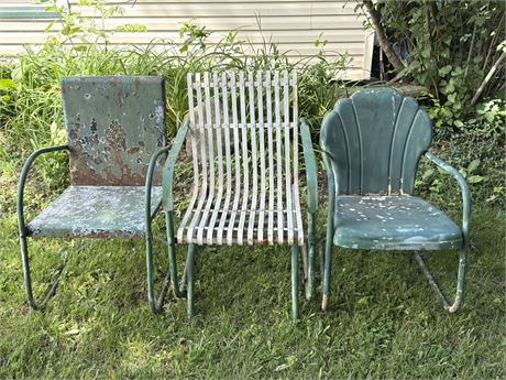 Vintage Outdoor Metal Chairs