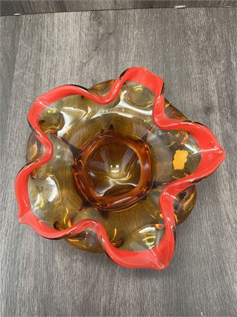 Norleans Art Glass Candy Dish