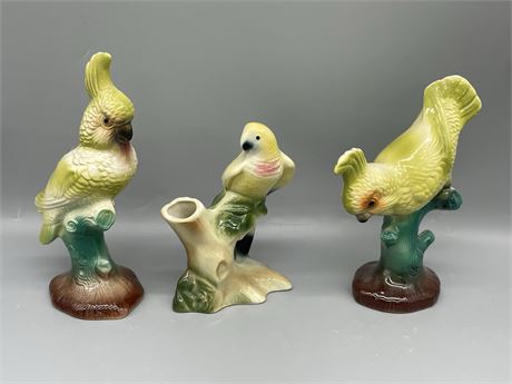 Vintage Hand Painted Birds Lot 3