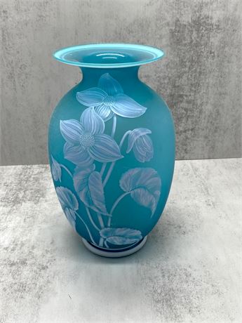 Gallery Originals Hand Painted Glass Vase