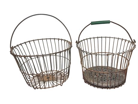 Vintage Wire Egg Baskets