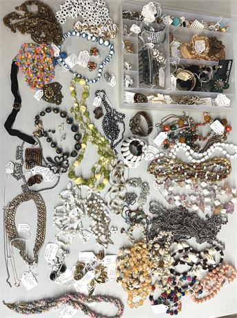 Large Costume Estate Jewelry Lot