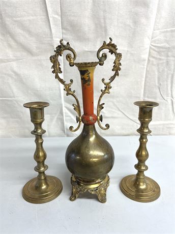 Brass Candlestick Holders