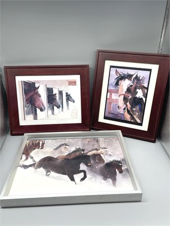 Framed Horse Prints