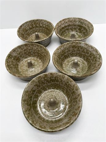 Five (5) Unique Pottery Bowls