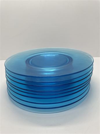 Blue Glass Plates