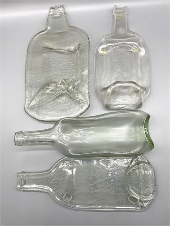 Melted Glass Bottles Lot 1